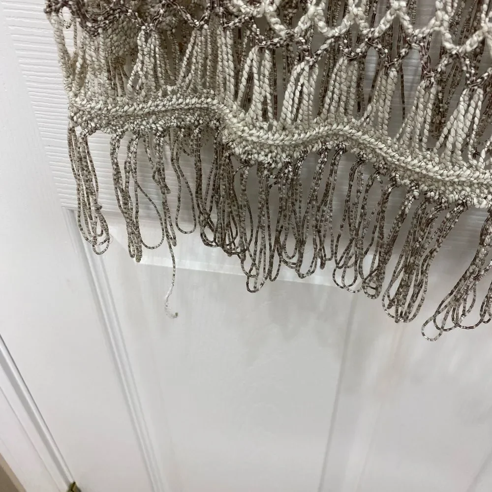 LaSeine knit crocheted sleeveless pullover sweater coverup, large/x large - Picture 9 of 11